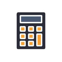 a calculator icon on a white background vector