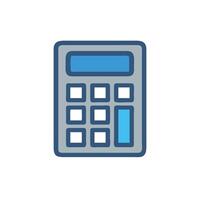 a calculator icon on a white background vector