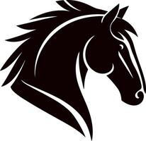 horse head silhouette vector