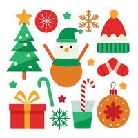 Classic Christmas Elements Collection vector