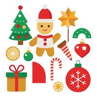 Christmas Elements and Icons Set vector