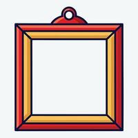 Unique Frames with White in Middle vector