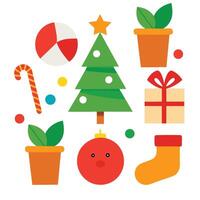 Christmas Icons and Elements Set vector