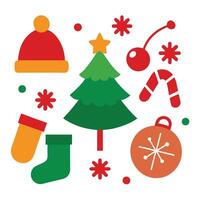 Festive Design Elements for Christmas vector
