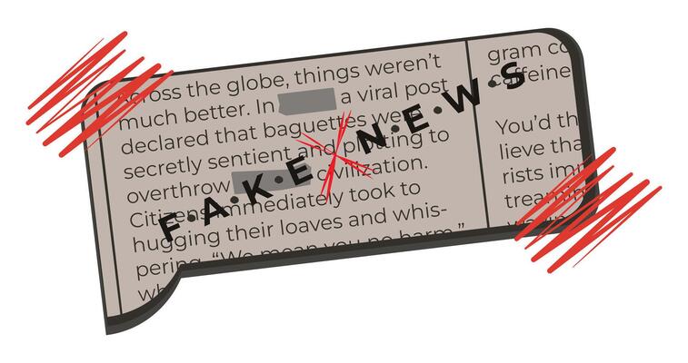 Message, a piece of newspaper, trendy y2k symbol, halftone pop art psychedelic sign, retro sticker of fake news with old paper effect, 90s grunge illustration