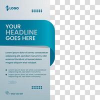 Social media post templates are suitable for all types of content vector
