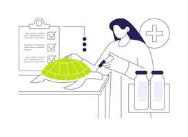 Lead marine conservation project abstract concept illustration. vector