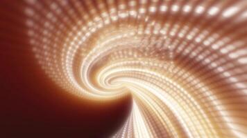 Abstract warm-toned spiral tunnel with golden and brown shades, creating a glowing, inviting vortex effect background video
