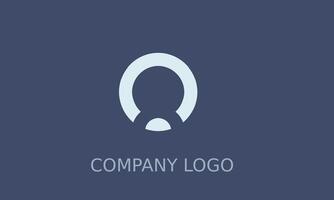 White circle Elegant and creative Logo for your Business vector