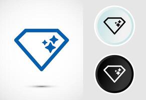 Diamond icon button design vector