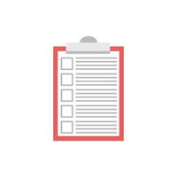 Checklist icon in flat color style. Checklist document check mark. checklist clipboard illustration design Illustration. Graphic design template elements with application UI themes vector