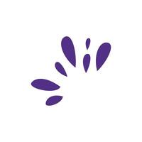 Purple splash icon on background for graphic and web design. Creative illustration concept symbol for web or mobile app vector