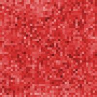 Geometrical square mosaic background with pixel pattern in red tones vector