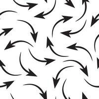 seamless pattern arrow on white background vector