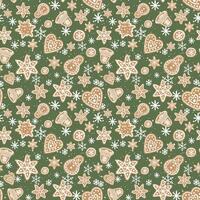 new year christmas pattern. template with cute elements for design vector