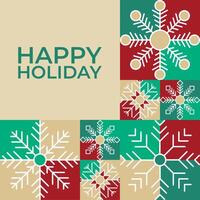 Abstract Christmas background, geometric abstract snowflake background for christmas and winter, snowflake pattern. vector