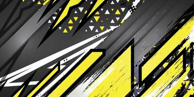 Graphic abstract line racing background kit design to wrap the vehicle vector