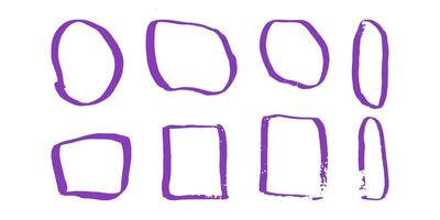 Text frames hand drawn style doodle decorative. vector