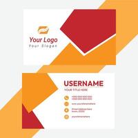 Modern professional business card design vector