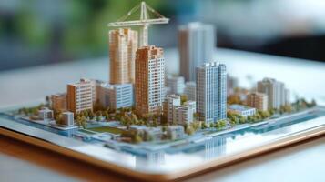 Explore the complex dynamics of the construction industry by analyzing building permits and urban planning, using advanced digital tools to visualize and plan projects effectively photo