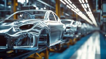 Dive deep into contemporary automotive assembly lines, emphasizing precision engineering, cuttingedge automation technologies, and groundbreaking processes that define modern vehicle manufacturing photo