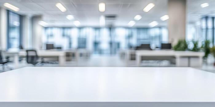 Modern offices feature minimalist furniture that creates bright and inviting workspaces, enhancing productivity and efficiency, making it appealing to companies across various sectors photo