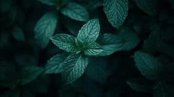 Explore the vibrant foliage and delightful aroma of peppermint Mentha piperita, an enchanting herb that enhances your garden, adding a refreshing touch to any outdoor space you create photo