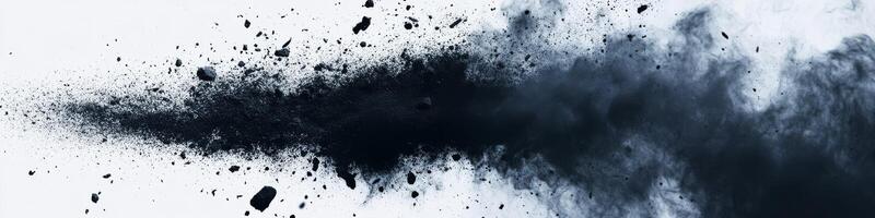 This captivating black spray effect combines intricate noise patterns, complex textures, and rich shadows, creating a stunning abstract design for various modern artistic applications photo