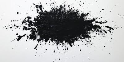 A dynamic black paint splash with grainy texture and noise effect creates a striking artistic statement rich in abstract shapes and patterns that provoke thought and interpretation photo