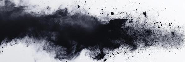 This minimalistic abstract design features a refined black spray texture with a grainy effect, creating a dynamic visual experience that captures shadow and depth in a captivating manner photo