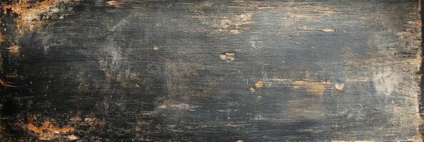 An aged, weathered chalkboard presents a beautifully rustic texture, adorned with scratches and layers of dust, making it perfectly suitable for various artistic projects and captivating backgrounds photo