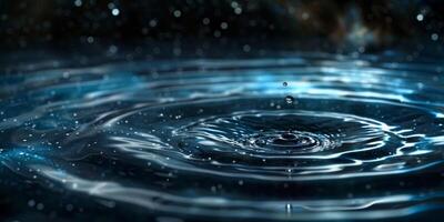 A mesmerizing closeup of gently rippling water illuminated by a dreamy cosmic backdrop full of colors and wonder photo