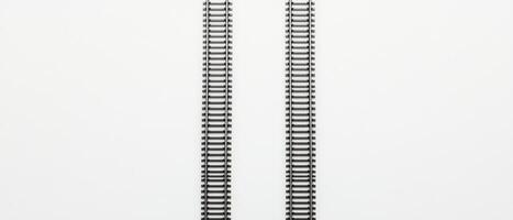 The image shows intricate parallel train tracks, illustrating the complexity and sophistication of modern subway systems, which reflect ongoing innovations for greater efficiency in transportation photo