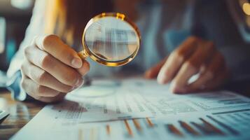 A thorough and detailed inspection of financial statements emphasizes the crucial role that audits play in uncovering and detecting potential fraudulent activities within various businesses photo