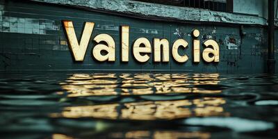 The image captures Valencia submerged in water due to floods, highlighting the impact of DANA. It showcases the resilience of this Mediterranean city photo