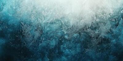 The objects surface features a frosty texture with intricate icy patterns, embodying winters chill, enhanced by a cool blue hue reminiscent of natural crystal formations in nature photo