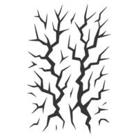 A black and white drawing of a tree with branches vector