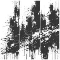 Abstract grunge background with black and white splatters vector