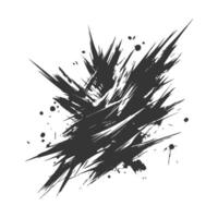 Abstract black ink splatter background. vector