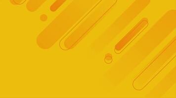 Animation of geometric yellow background sloping down. Loop playback on 4K. Suitable for wallpaper, presentations, banners, etc. video