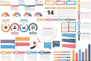 Infographic elements-timeline, process charts, workflow diagrams, steps, options, indocators, bar graph vector