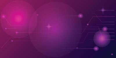 Quantum technology abstract purple gradient background. Ai big data vector