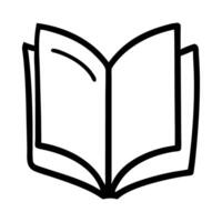 Open Book Reading Icon vector