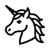 Unicorn Mythical Creature Icon vector