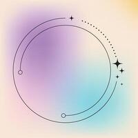 A circle with stars and a star in the middle vector