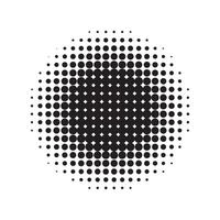 Halftone dot pattern illustration vector