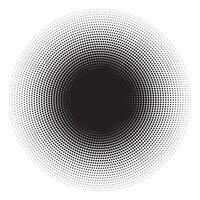 A black and white halftone dot pattern vector