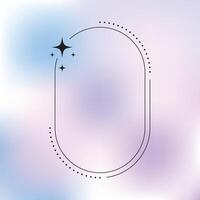 A black and white circle with stars on it vector