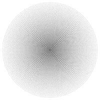 A circular pattern of dots on a white background vector