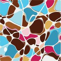 A colorful terrazzo pattern design vector